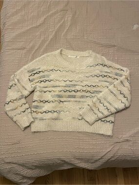Altar'd State Cream Crewneck Sweater